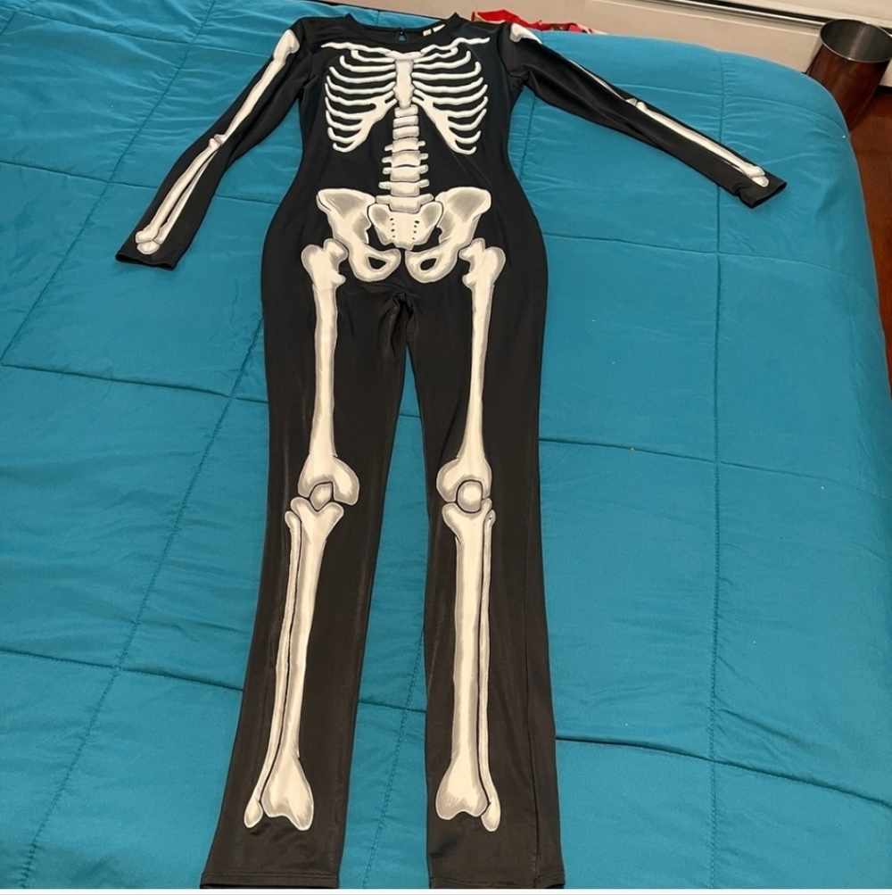 Womens H&M divided skeleton costume S
